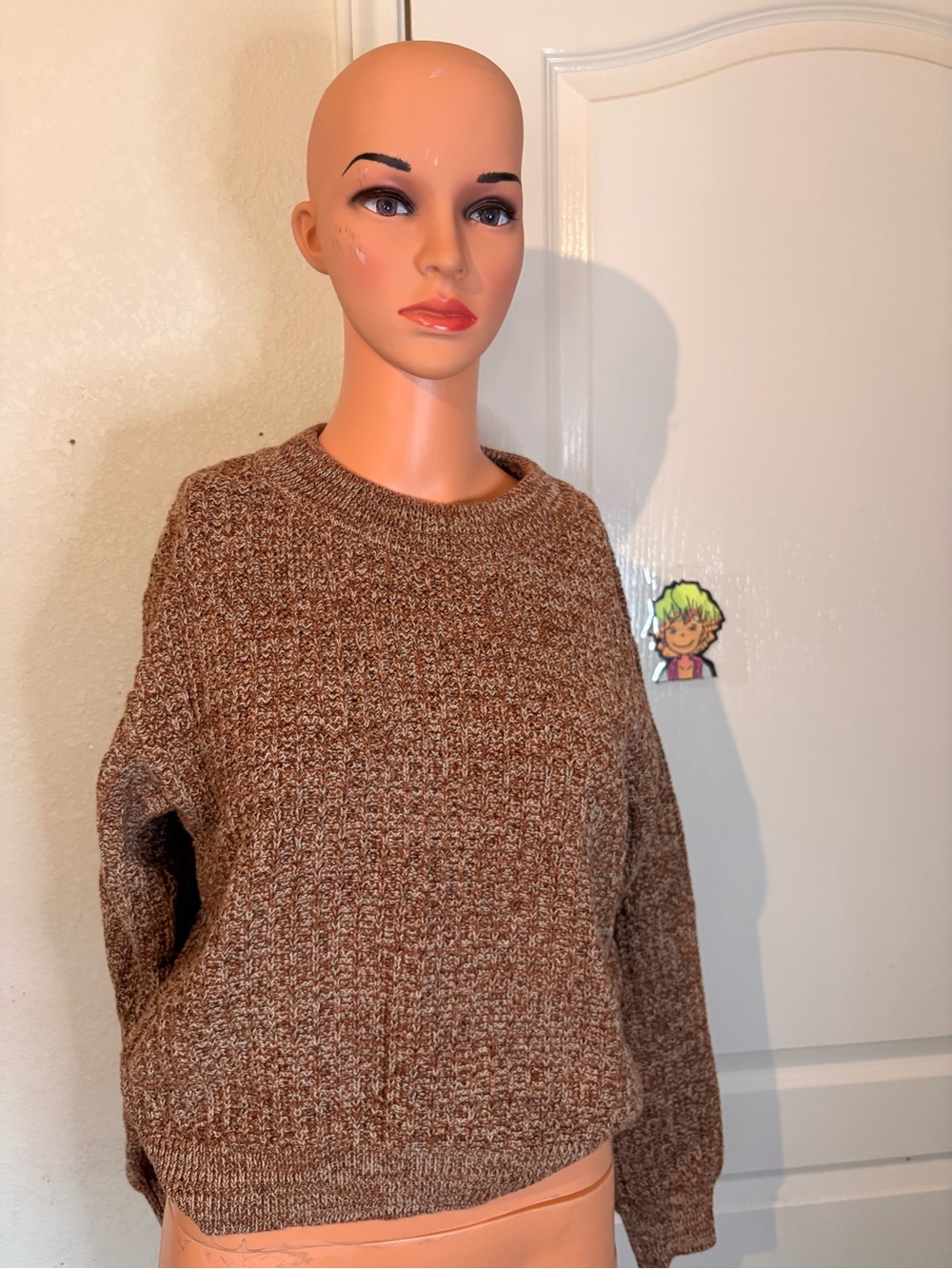 Universal Thread Brown Marled Crewneck Sweater